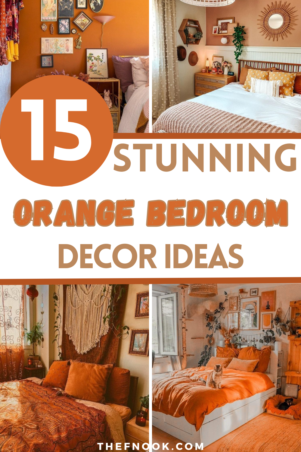 15 Stunning Ideas for a Warm Orange Bedroom