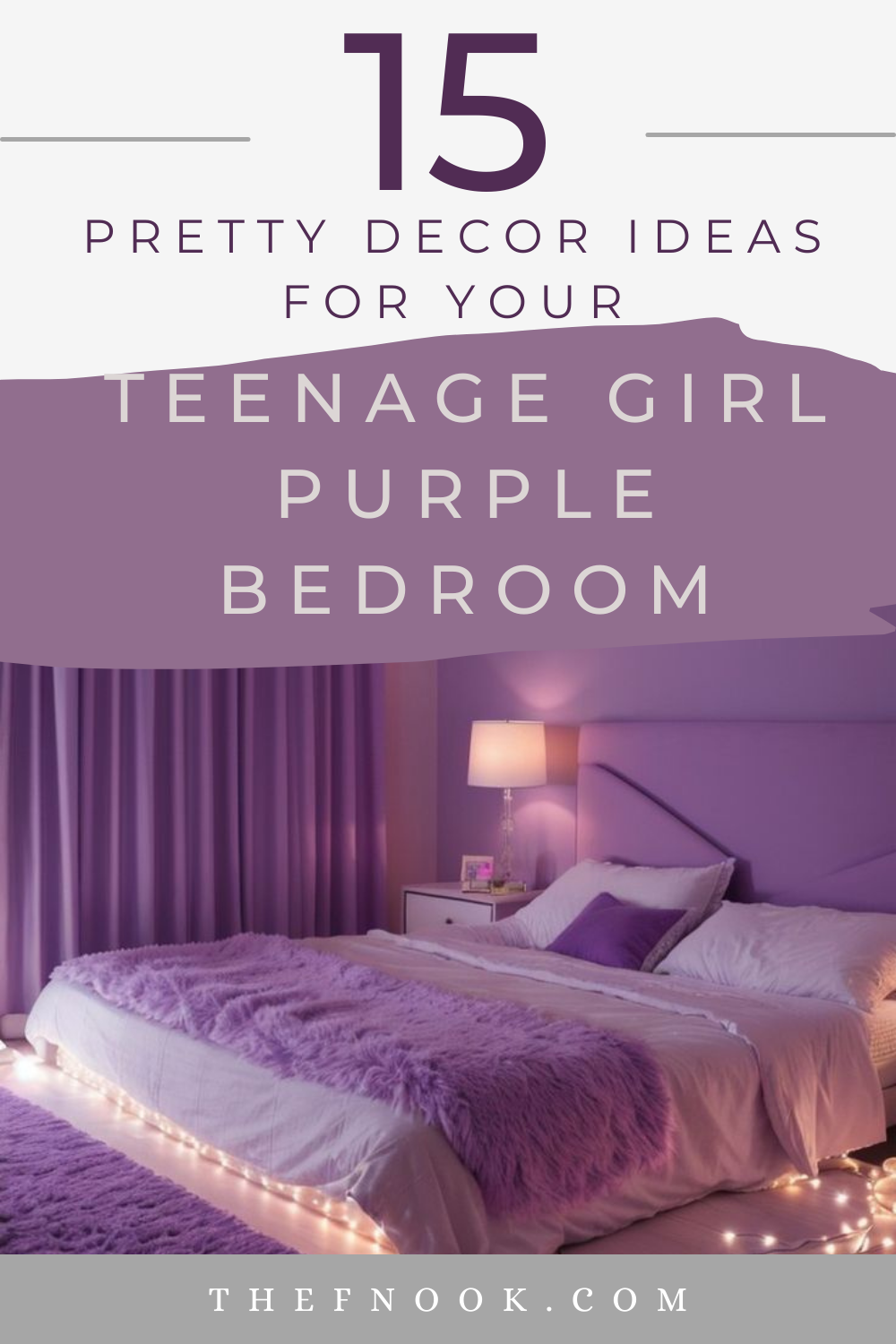 15 Pretty Purple Room Decor Ideas for your Teenage Girl