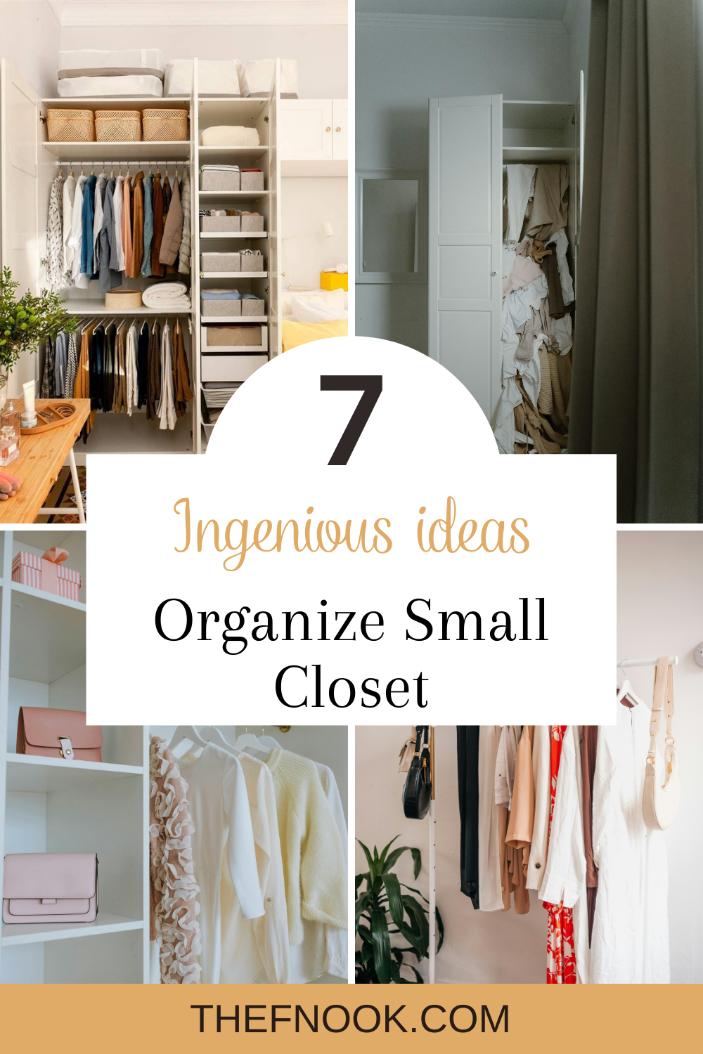 7 Ingenious and Stress Free Ideas to Organize your Small Closet