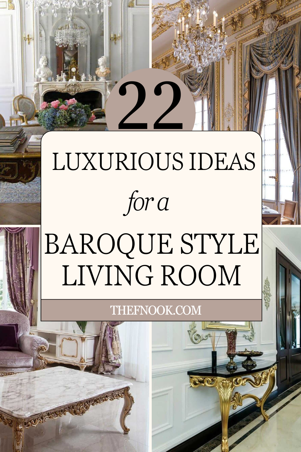 22 Luxurious Ideas for a Baroque Aesthetic Living Room