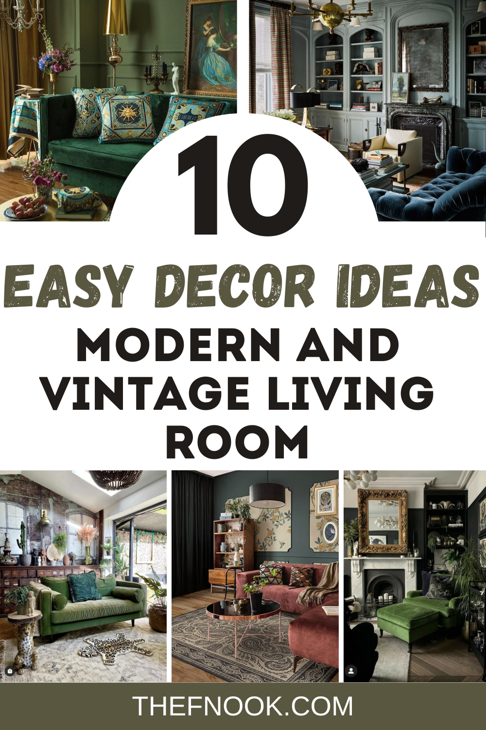 10 Easy Ideas to Decor Your Living Room In a Modern Vintage Way