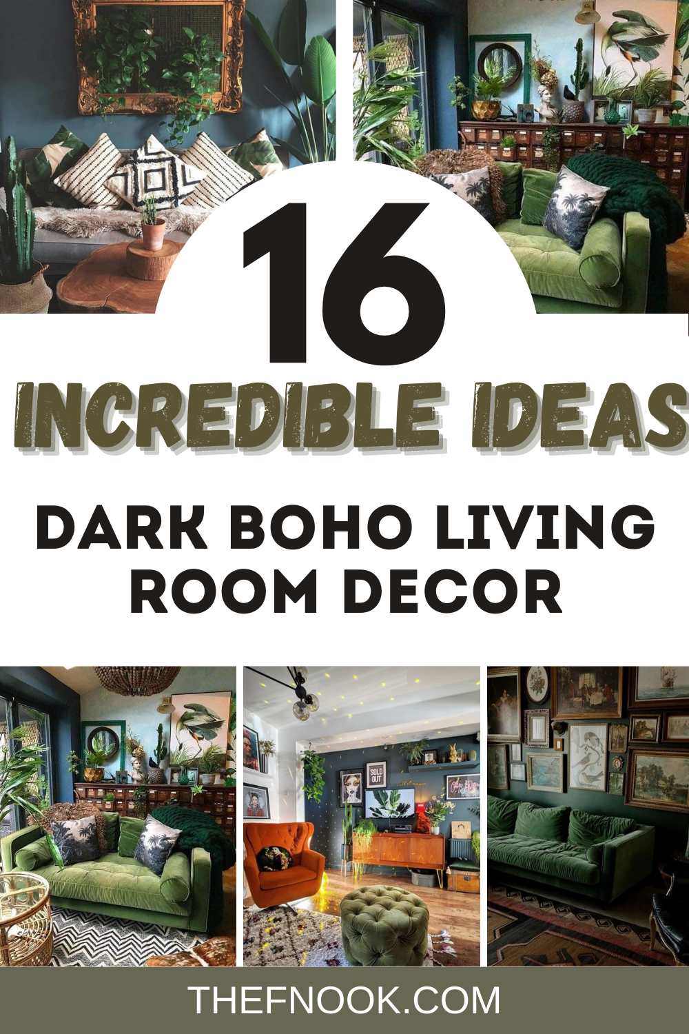 16 Incredible Decor Ideas for a Dark Boho Living Room