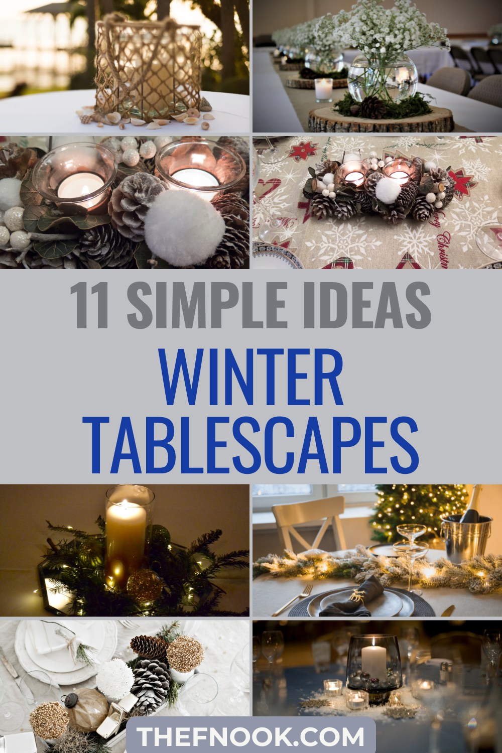 11 Simple Winter Tablescapes Ideas for this year