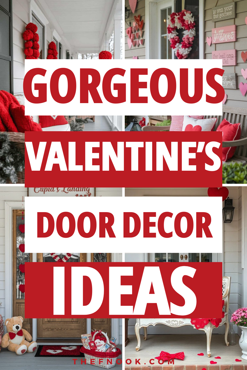 15 Gorgeous Valentine’s Door Decorations